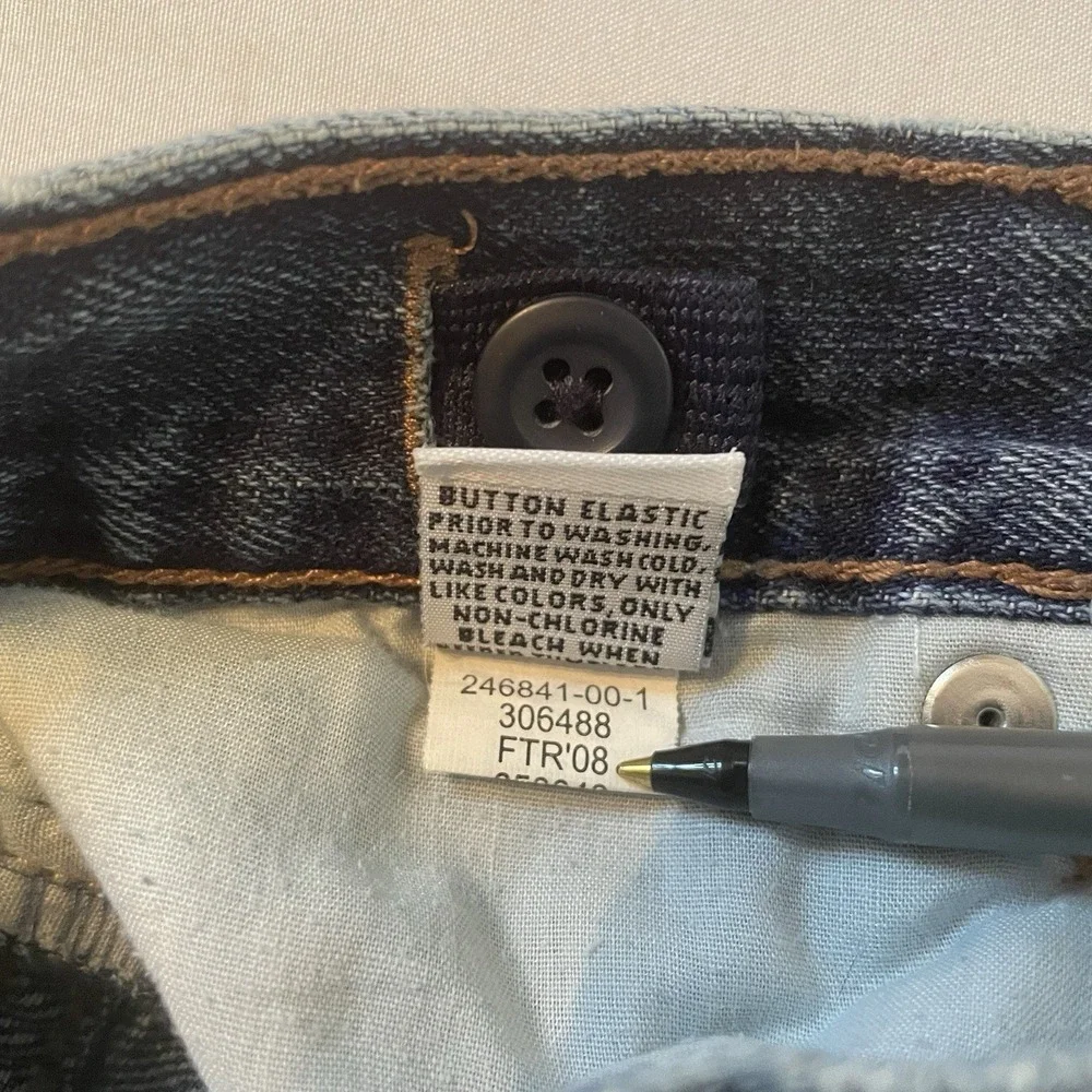 Old Navy Denim Jeans Boys 8 Slim Blue Regular Fit 100% Cotton Adjustable Waist